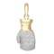 9ct Yellow Gold CZ Set Boxing Glove Pendant