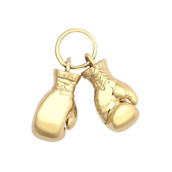 9ct Yellow Gold Pair Boxing Glove Pendant