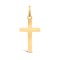 9ct Yellow Gold Plain Solid Cross