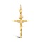 9ct Yellow Gold Plain Crucifix