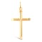 9ct Yellow Gold Plain Hollow Cross