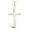 9ct White Gold Solid Cross