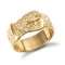 9ct Yellow Gold Buckle Ring