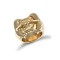 9ct Yellow Gold Double Buckle Ring