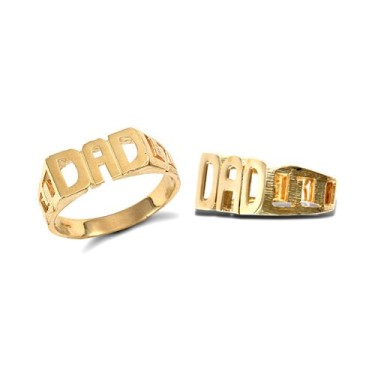 9ct Yellow Gold Dad Ring