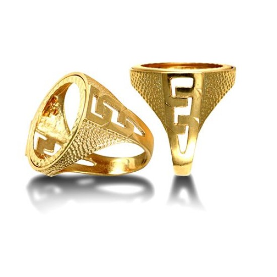 9ct Yellow Gold Full Sovereign Ring