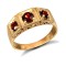 9ct Yellow Gold Gents Garnet Ring