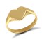 9ct Yellow Gold Signet Ring Heart