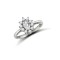 9ct White Ladies CZ Oval Cluster Ring