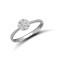 9ct White Ladies CZ 7 Stone Cluster Ring