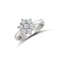 9ct White Ladies CZ 7 Stone Cluster Ring