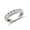 9ct White Ladies CZ Channel Set Half Et Ring