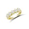 9ct Yellow Ladies CZ 5 Stone Ring