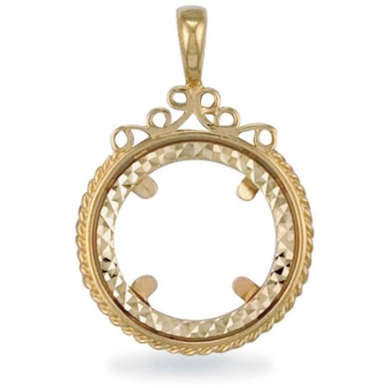 9ct Yellow Gold Full Sovereign Pendant