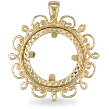 9ct Yellow Gold Full Sovereign Pendant