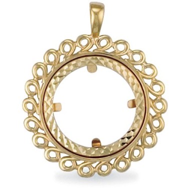 9ct Yellow Gold Full Sovereign Pendant