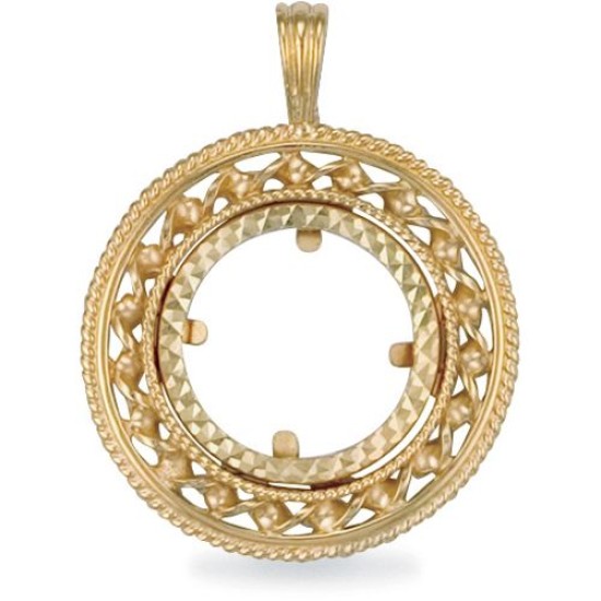 9ct Yellow Gold Full Sovereign Pendant