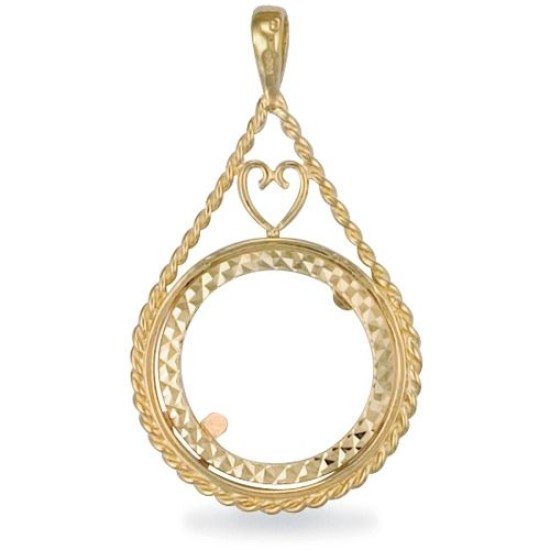 9ct Yellow Gold Full Sovereign Pendant