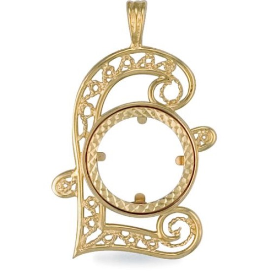 9ct Yellow Gold Full Pound Sovereign Pendant