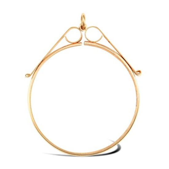 9ct Yellow Gold Full Kruger Sovereign Pendant