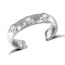 9ct White Gold Cubic Zirconia Toe Ring