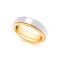 9ct Yellow and White Fancy 5mm Wedding Band 5mm