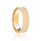 18ct Yellow & White Flat Court 8mm Celtic Laser Engraved Wedding Band 8mm