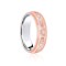 18ct White & Rose Court 5mm Celtic Laser Engraved Wedding Band 5mm