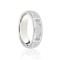 9ct White Court 8mm Celtic Half Engraved Wedding Band 8mm