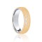 18ct White & Yellow Court 7mm Celtic Laser Engraved Wedding Band 7mm