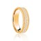 18ct Yellow & White Flat Court 8mm Celtic Laser Engraved Wedding Band 8mm