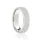 9ct White Flat Court 7mm Celtic Laser Engraved Wedding Band 7mm