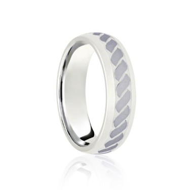 Platinum Court 5mm Celtic Laser Engraved Wedding Band 5mm