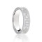 18ct White Flat Court 7mm Celtic Laser Engraved Wedding Band 7mm