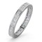 Platinum Channel Set Princess Cut Full Eternity Ring Diamond 1.00ct G VS