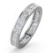 Platinum Channel Set Princess Cut Full Eternity Ring Diamond 2.00ct H Si
