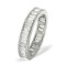 Platinum Channel Set Full Eternity Ring Baguette Diamond 2.00ct H Si