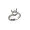 Platinum 2.00ct 8mm Round Solitaire 4 Claw Ring Mount