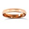 9ct Rose Gold Standard Weight Court Profile Mill Grain Wedding Ring 3mm