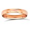 9ct Rose Gold Standard Weight Court Profile Centre Groove Wedding Ring 3mm