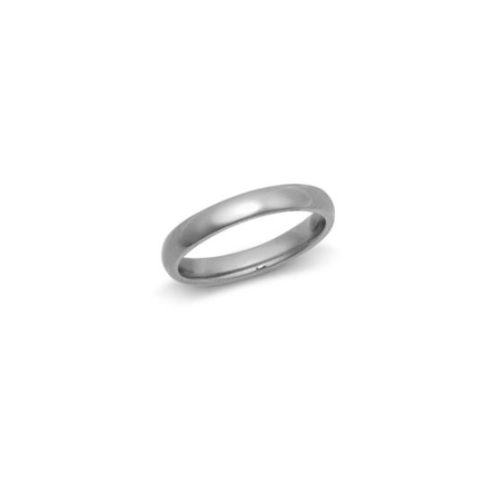 Palladium Standard Weight Court Profile Mirror Finish Wedding Ring
