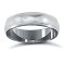 Palladium Standard Weight Court Profile Mill Grain Wedding Ring 5mm