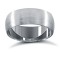 Palladium Standard Weight Court Profile Satin Wedding Ring 7mm