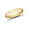 22ct Yellow Gold Standard Weight 4mm D Shaped Profile Mirror Finish Wedding Ring 4mm