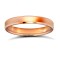 18ct Rose Gold Standard Weight Flat Court Profile Bevelled Edge Wedding Ring 3mm