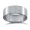 Palladium Standard Weight Flat Court Profile Satin Wedding Ring 7mm