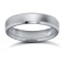 Platinum Standard Weight Flat Court Profile Bevelled Edge Wedding Ring 4mm