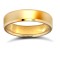 18ct Yellow Gold Standard Weight Flat Profile Bevelled Edge Wedding Ring 5mm