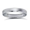 Platinum Standard Weight Flat Profile Bevelled Edge Wedding Ring 3mm