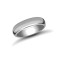 18ct White Gold 5mm Lightweight D-Jhape Profile Mirror Finish Wedding Ring 5mm